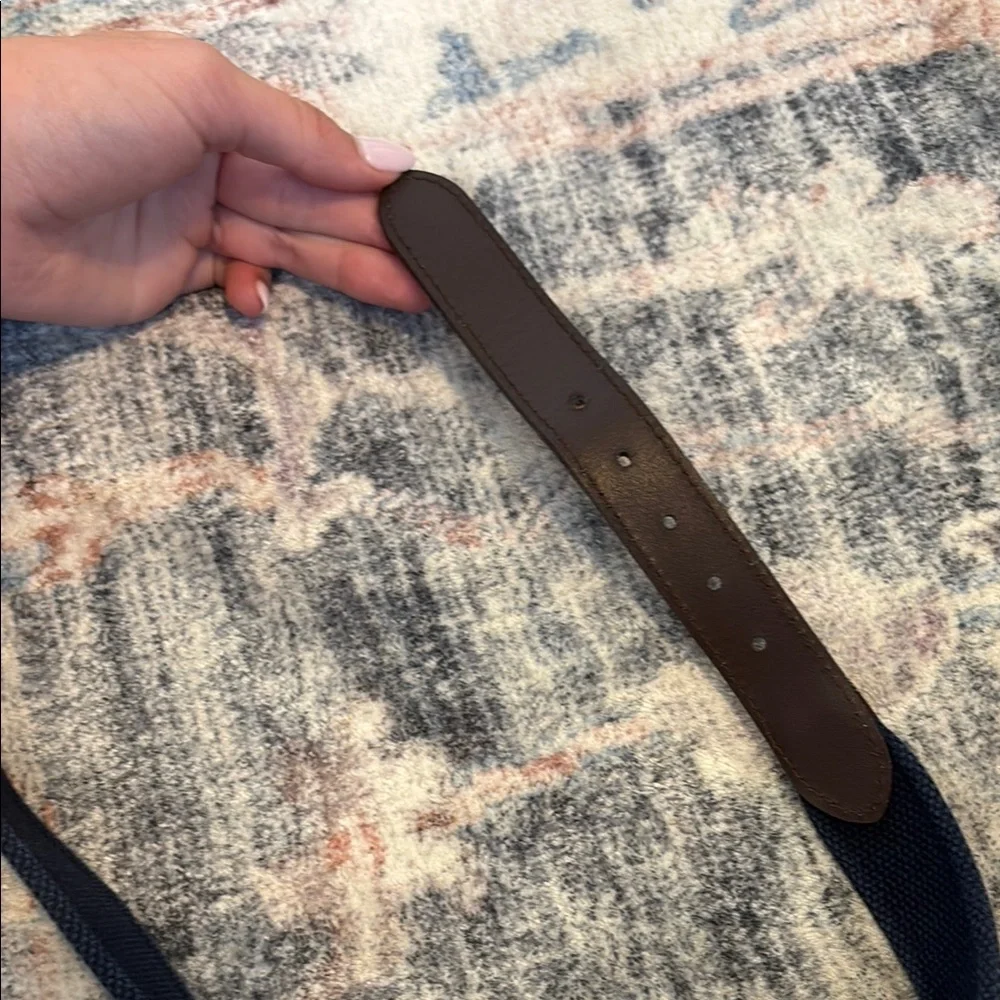 Southern Tide Kids Belt with Blue and Tan Accents